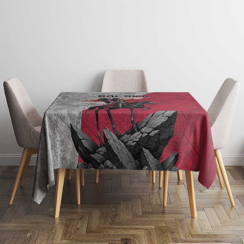 Poland Winged Hussar Warrior Tablecloth Polska Flag Armor Spirit