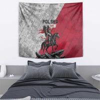 Poland Winged Hussar Warrior Tapestry Polska Flag Armor Spirit