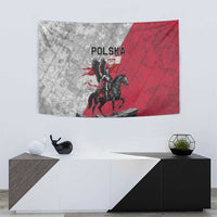 Poland Winged Hussar Warrior Tapestry Polska Flag Armor Spirit