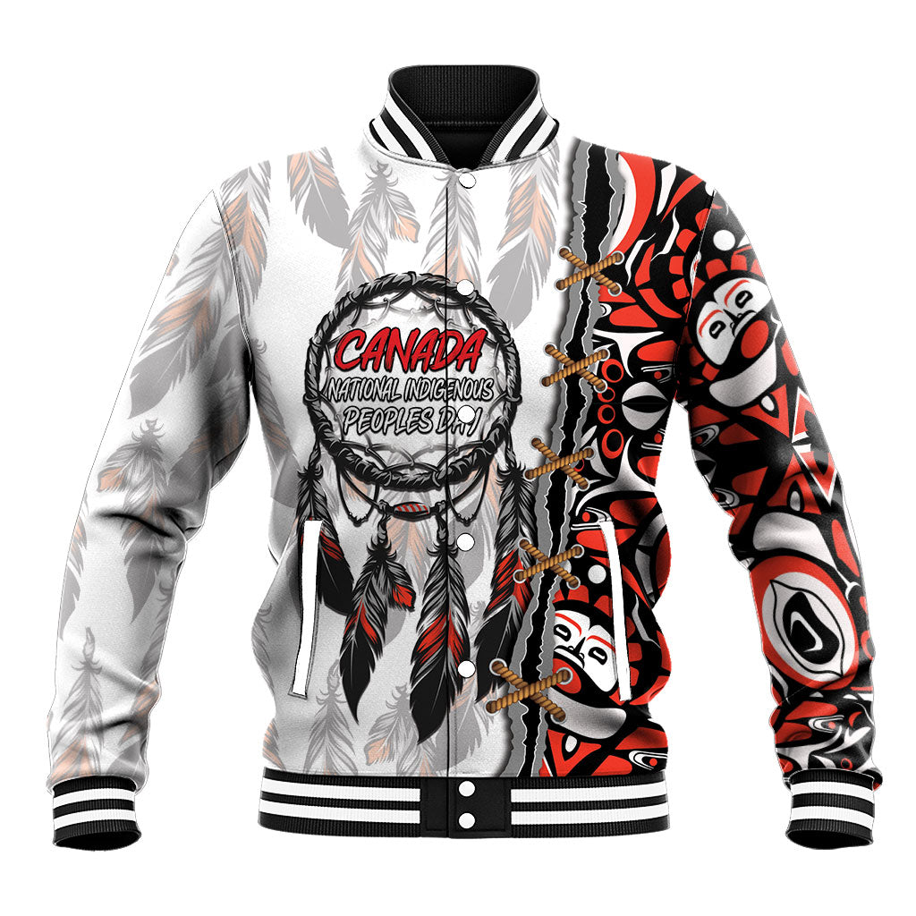 Canada National Indigenous Peoples Day Baseball Jacket Dreamcatcher First Nations Heritage Pride