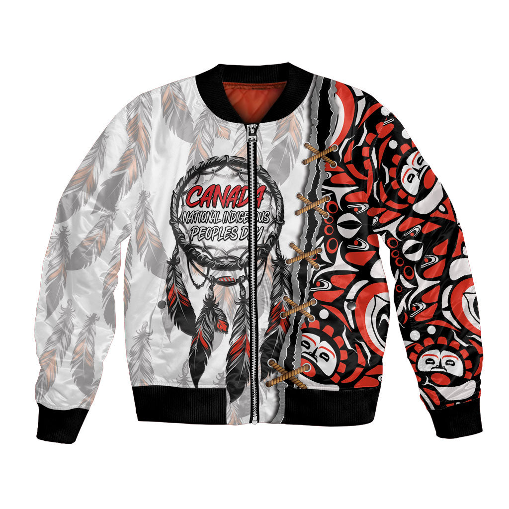 Canada National Indigenous Peoples Day Bomber Jacket Dreamcatcher First Nations Heritage Pride