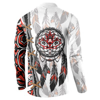 Canada National Indigenous Peoples Day Button Sweatshirt Dreamcatcher First Nations Heritage Pride
