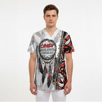 Canada National Indigenous Peoples Day Scrub Top Dreamcatcher First Nations Heritage Pride