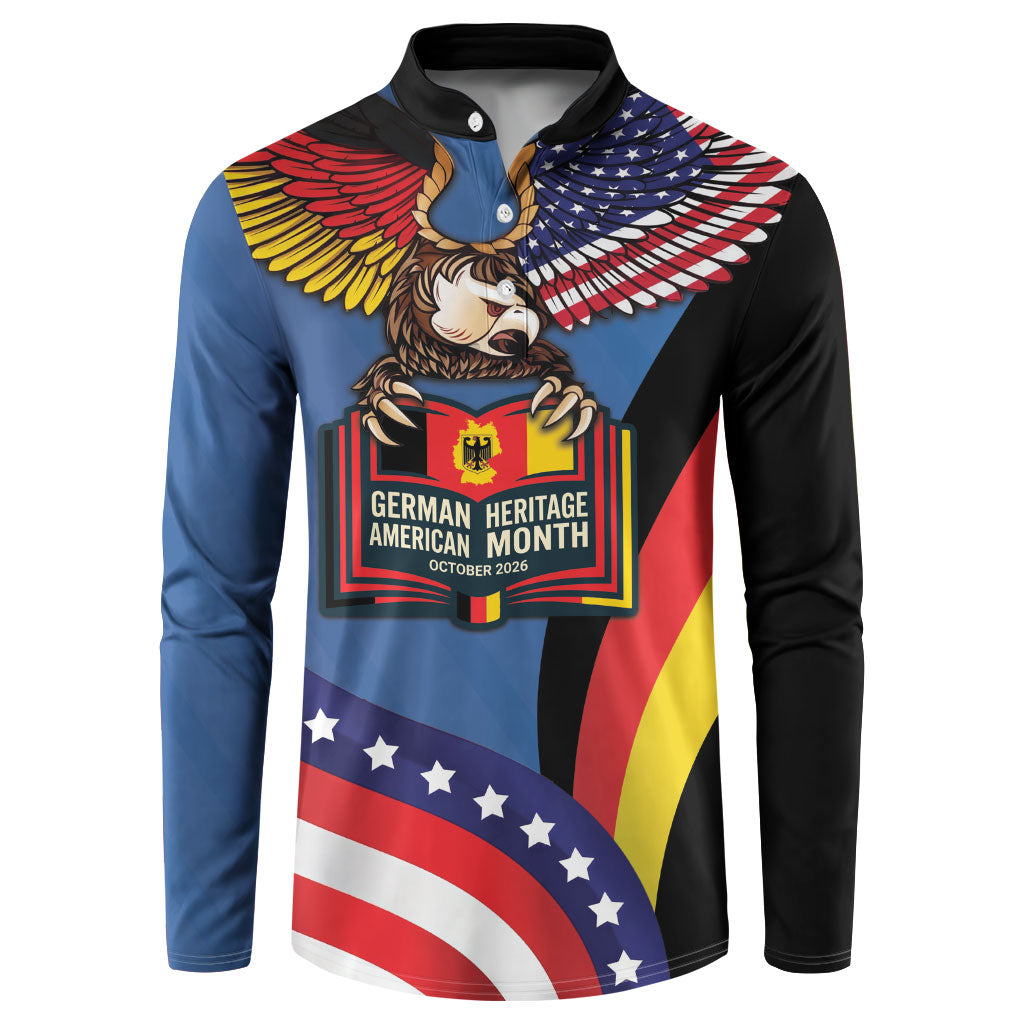German American Heritage Month Button Sweatshirt German Roots American Wings