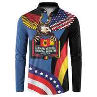 German American Heritage Month Button Sweatshirt German Roots American Wings