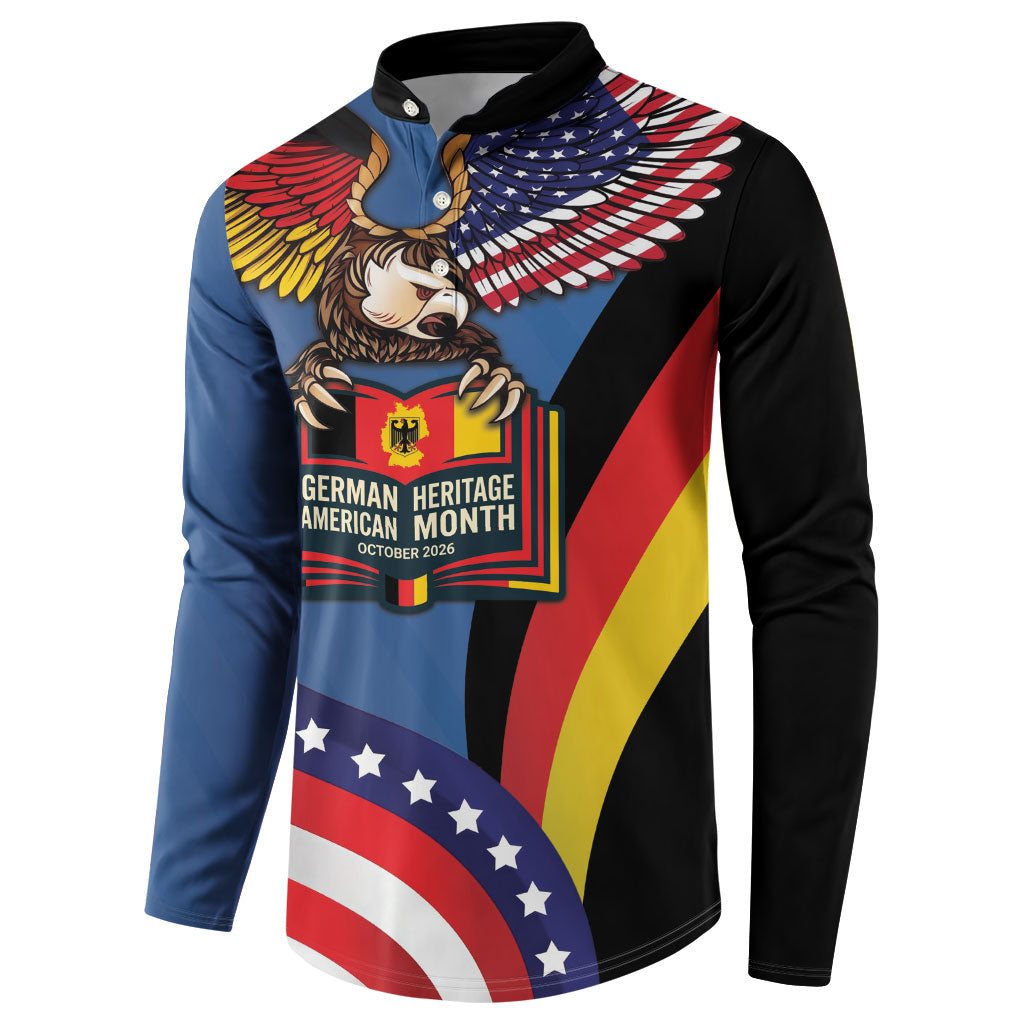 German American Heritage Month Button Sweatshirt German Roots American Wings