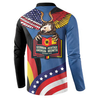 German American Heritage Month Button Sweatshirt German Roots American Wings