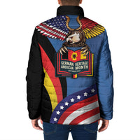 German American Heritage Month Padded Jacket German Roots American Wings
