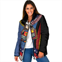 German American Heritage Month Padded Jacket German Roots American Wings