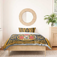 Personalized Denbighshire Wales Bedding Set Coat Of Arms Celtic Style - Wonder Print Shop