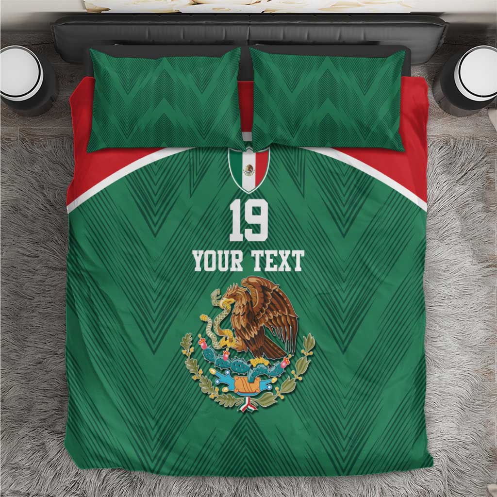 Custom Mexico Football Bedding Set El Tricolor World Cup Style - Wonder Print Shop