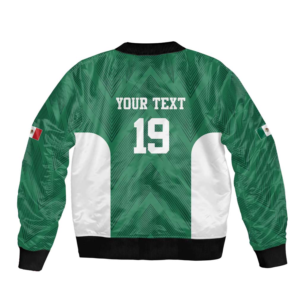 Custom Mexico Football Bomber Jacket El Tricolor World Cup Style - Wonder Print Shop