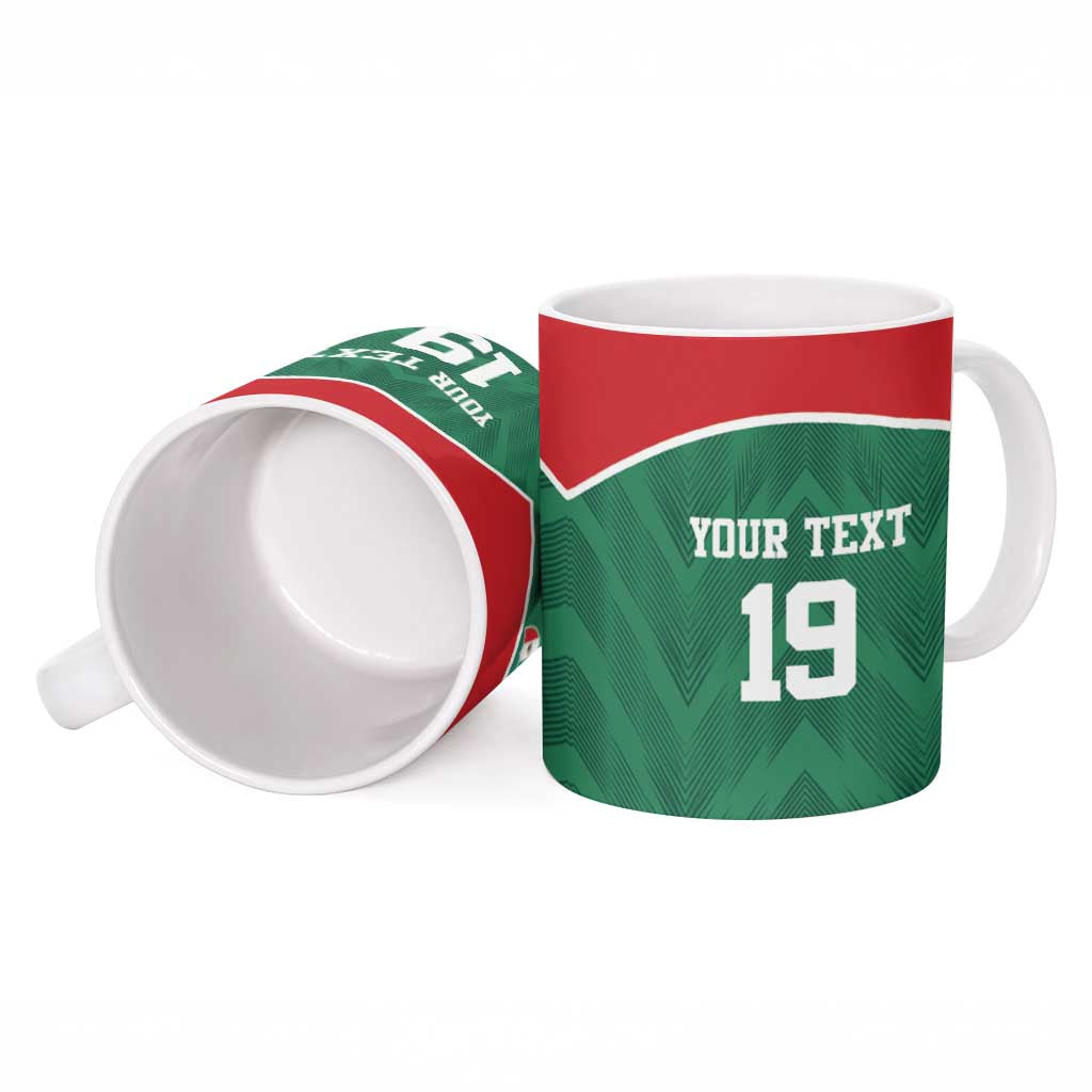 Custom Mexico Football Ceramic Mug El Tricolor World Cup Style - Wonder Print Shop