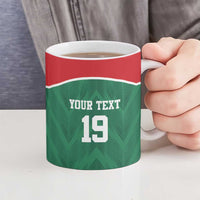 Custom Mexico Football Ceramic Mug El Tricolor World Cup Style - Wonder Print Shop
