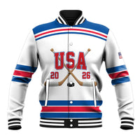 Custom USA Ice Hockey Baseball Jacket Let’s Go Champions