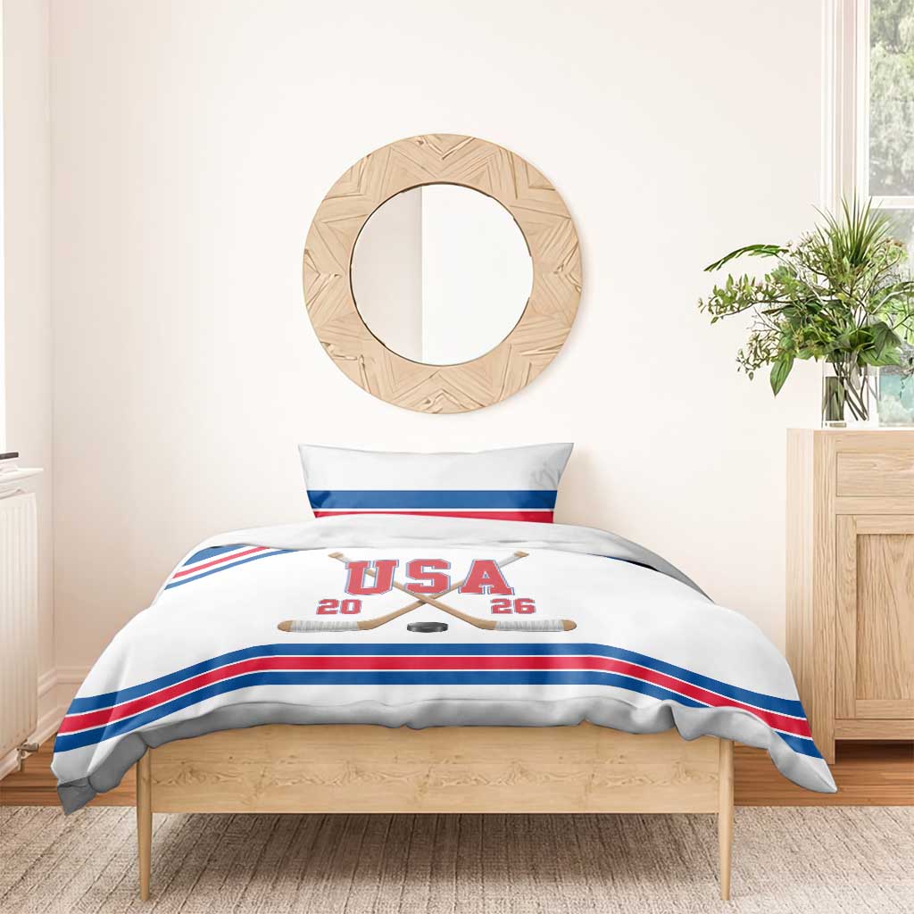 USA Ice Hockey Bedding Set Let’s Go Champions