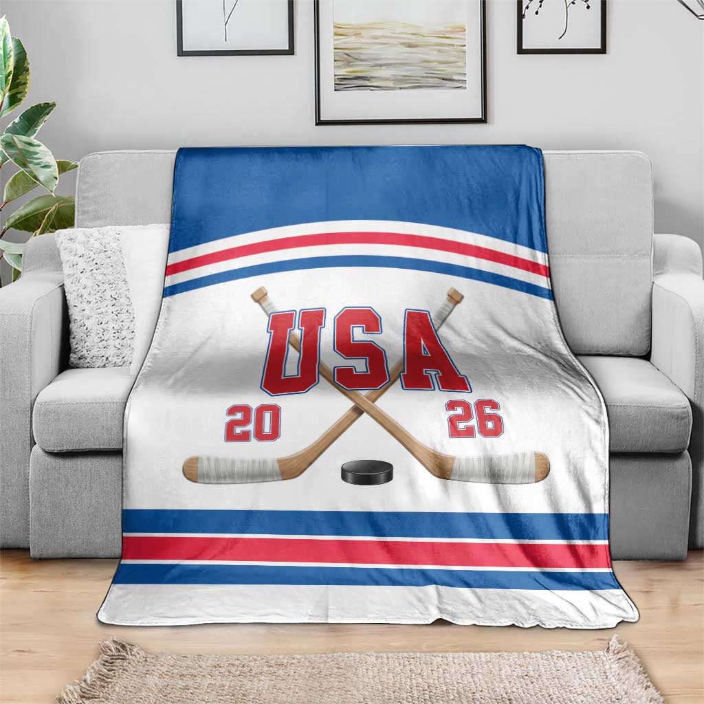 USA Ice Hockey Blanket Let’s Go Champions