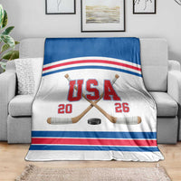 USA Ice Hockey Blanket Let’s Go Champions