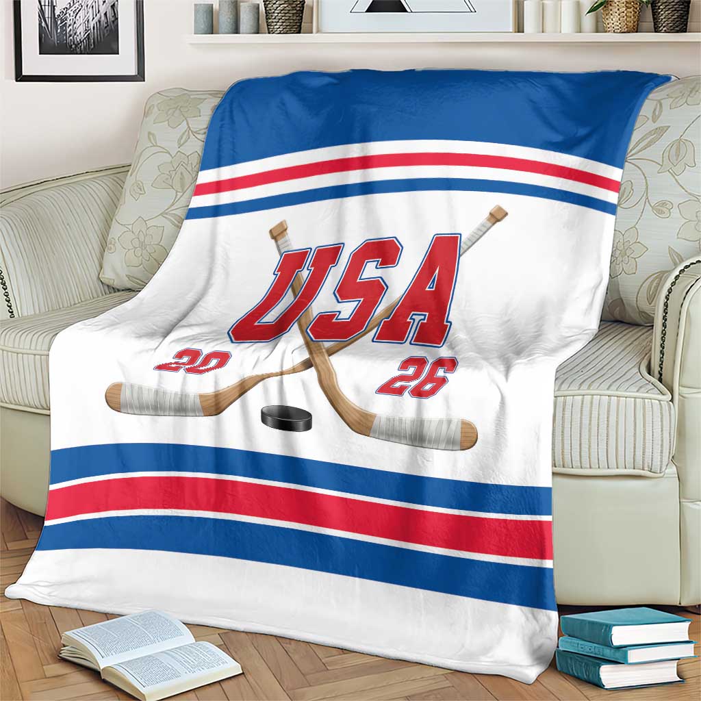 USA Ice Hockey Blanket Let’s Go Champions
