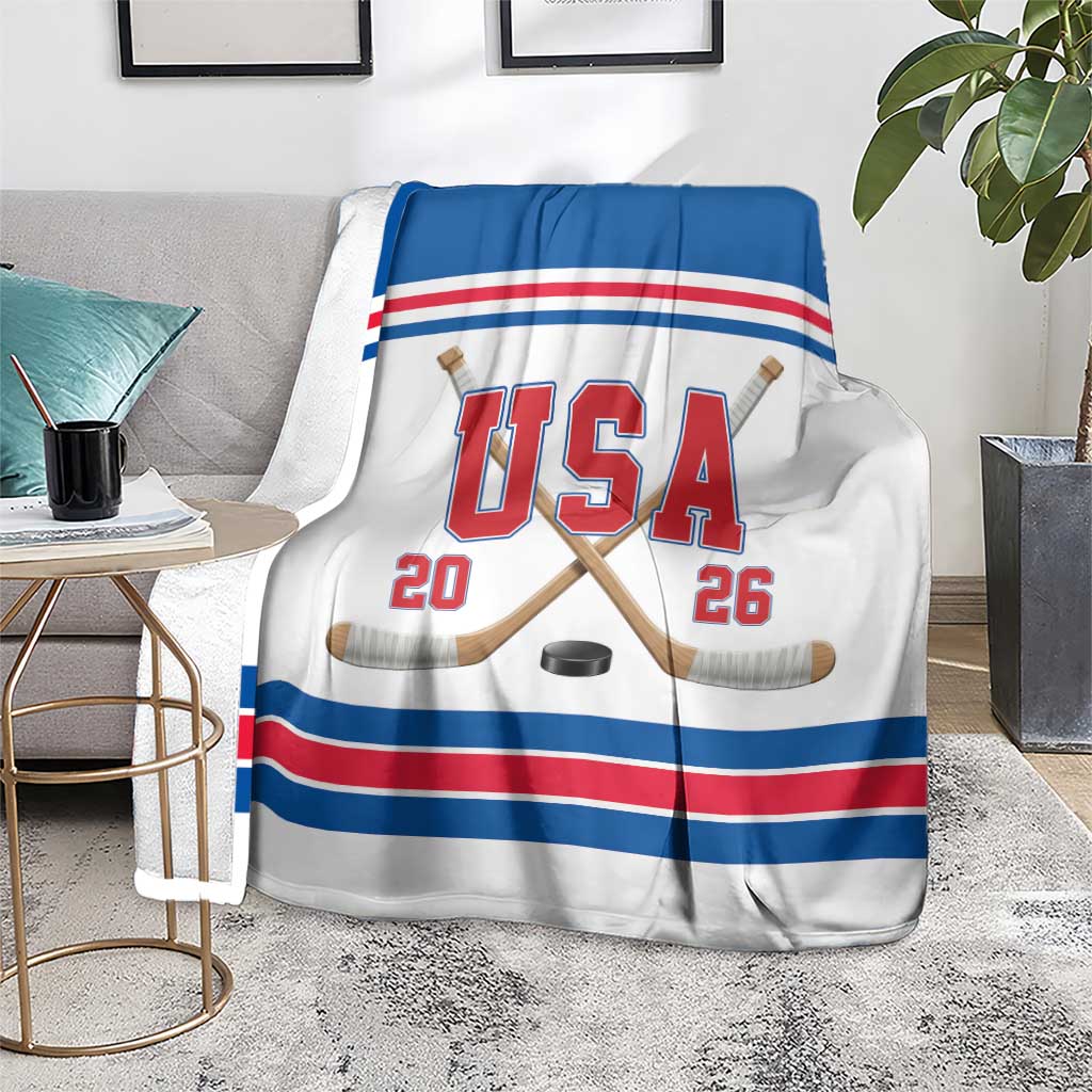 USA Ice Hockey Blanket Let’s Go Champions
