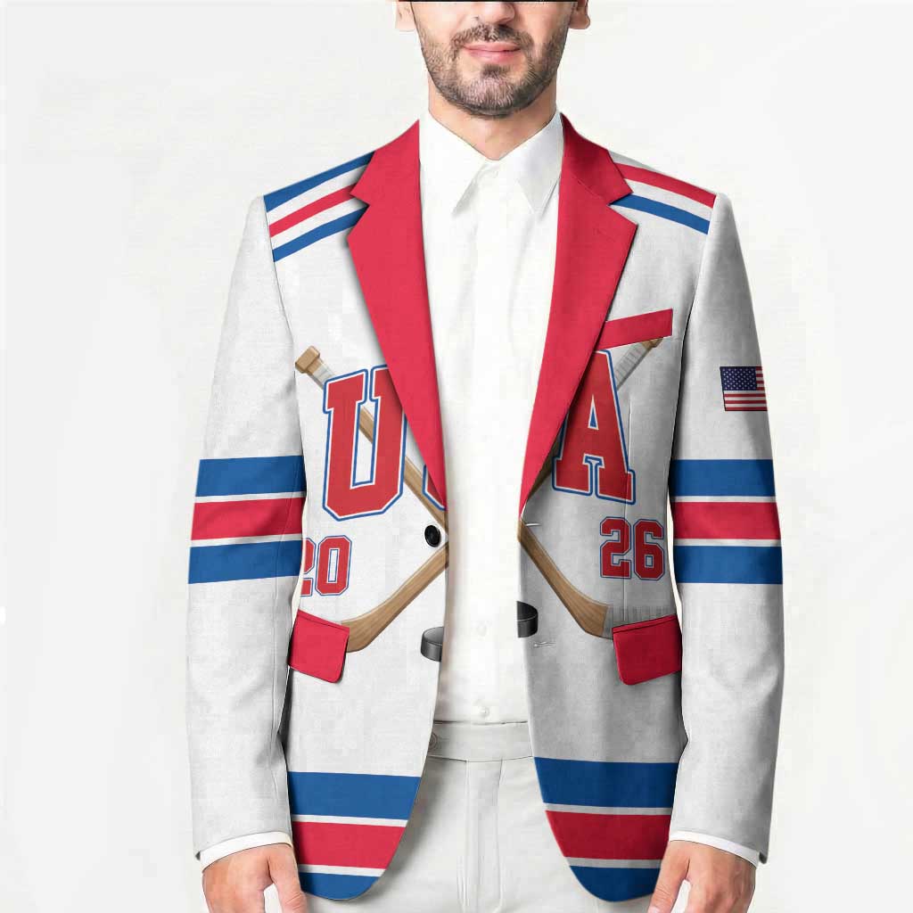Custom USA Ice Hockey Blazer Let’s Go Champions