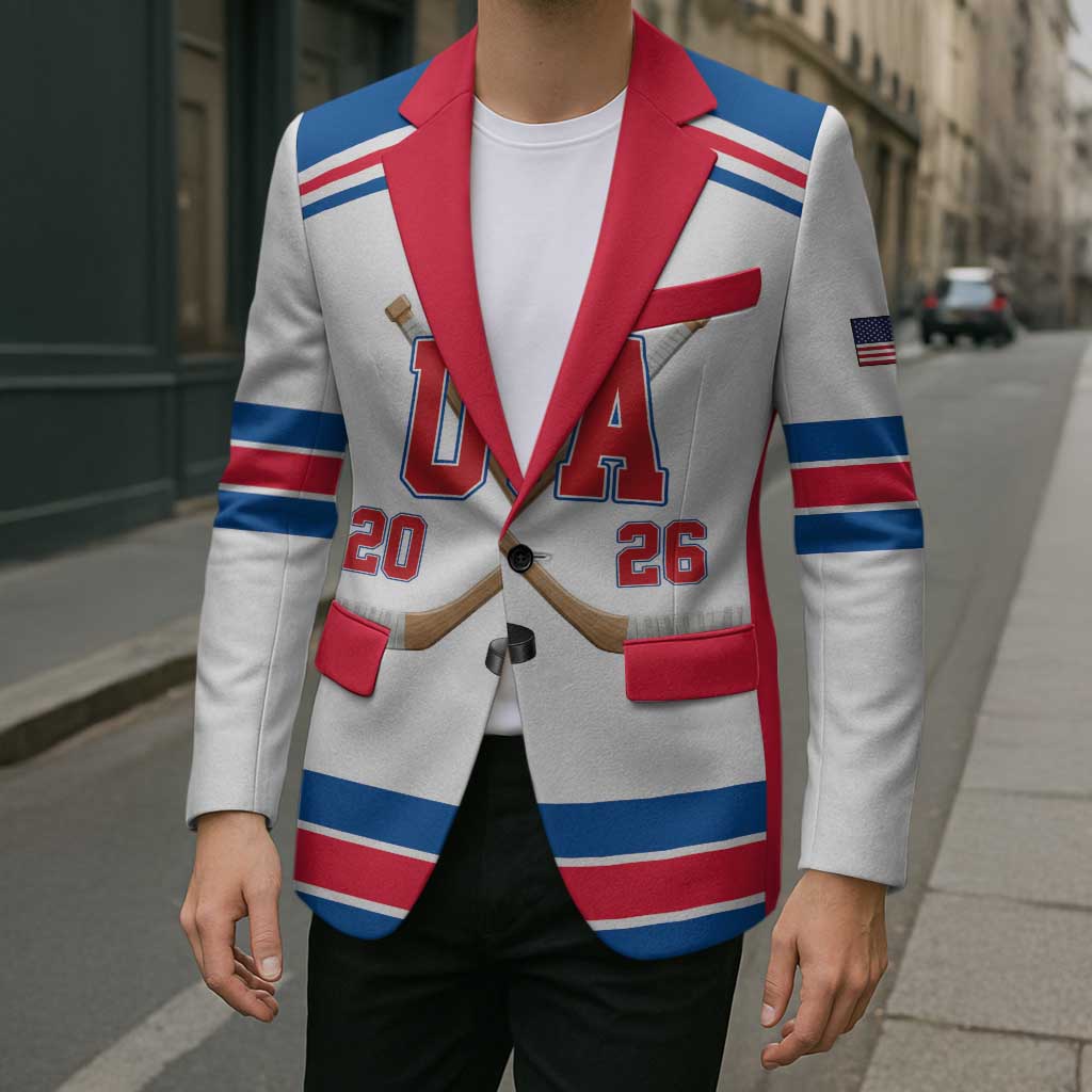 Custom USA Ice Hockey Blazer Let’s Go Champions