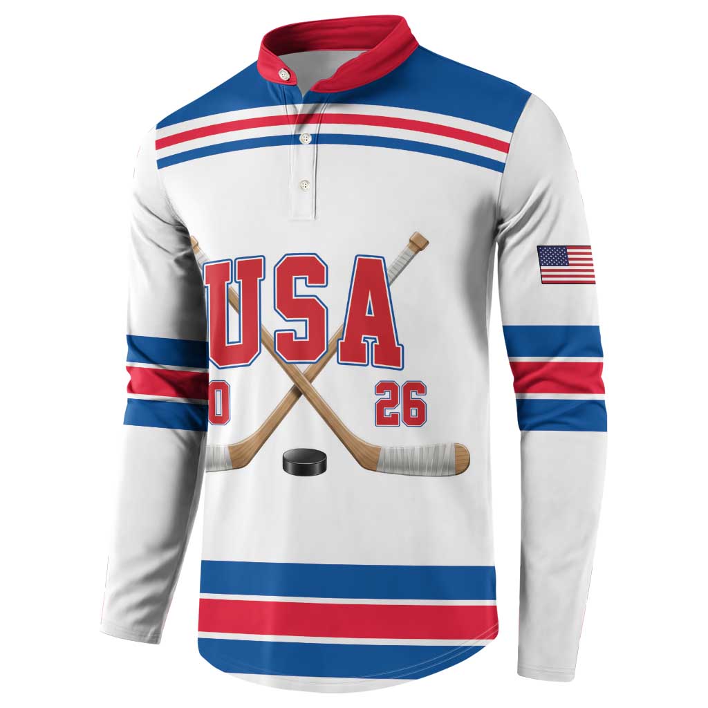 Custom USA Ice Hockey Button Sweatshirt Let’s Go Champions