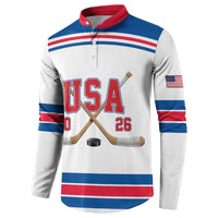 Custom USA Ice Hockey Button Sweatshirt Let’s Go Champions