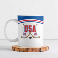 Custom USA Ice Hockey Ceramic Mug Let’s Go Champions