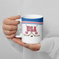 Custom USA Ice Hockey Ceramic Mug Let’s Go Champions
