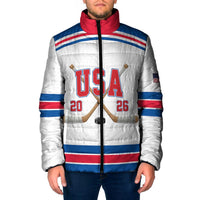 Custom USA Ice Hockey Padded Jacket Let’s Go Champions