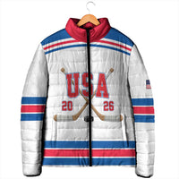 Custom USA Ice Hockey Padded Jacket Let’s Go Champions