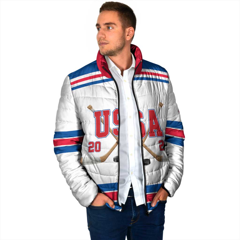 Custom USA Ice Hockey Padded Jacket Let’s Go Champions