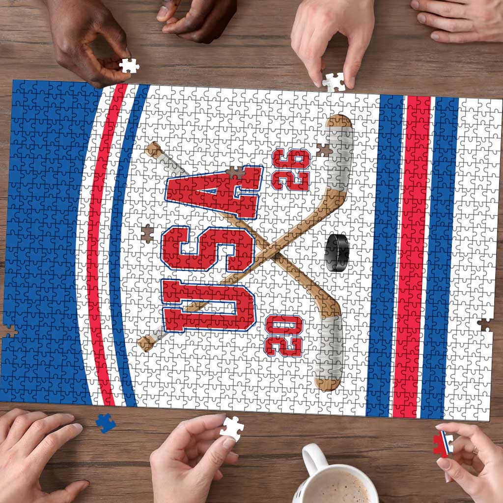 USA Ice Hockey Puzzle Let’s Go Champions