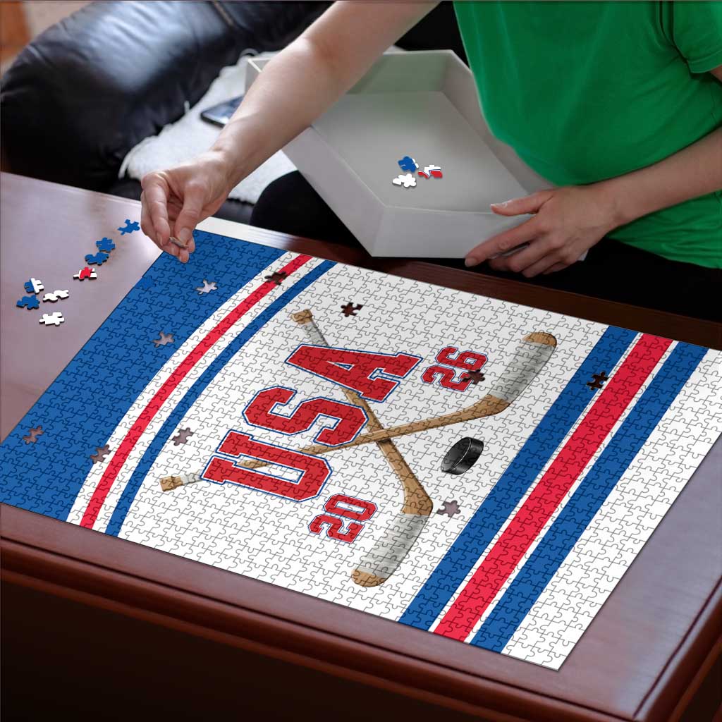 USA Ice Hockey Puzzle Let’s Go Champions