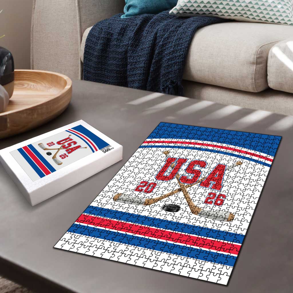 USA Ice Hockey Puzzle Let’s Go Champions