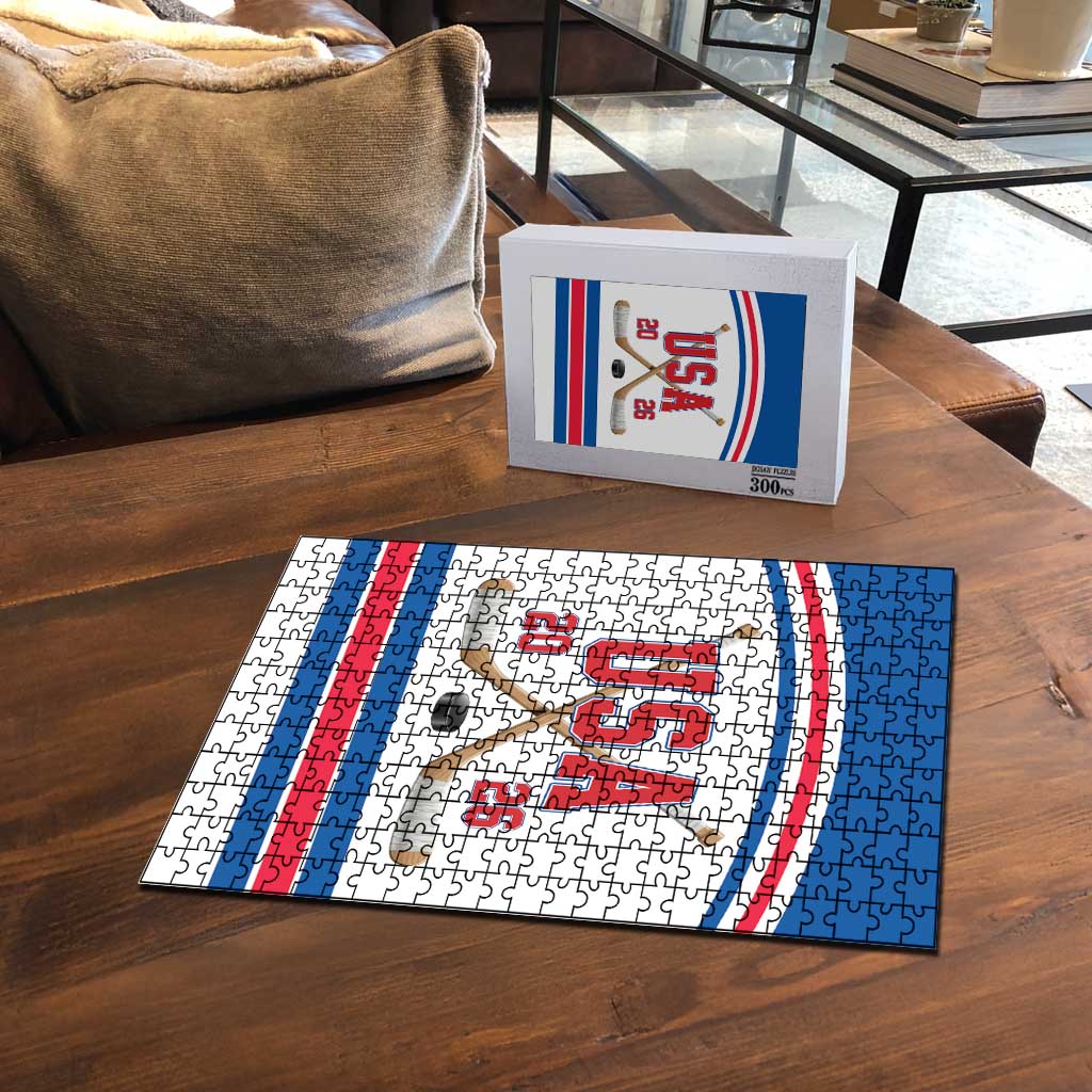 USA Ice Hockey Puzzle Let’s Go Champions