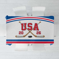 USA Ice Hockey Tablecloth Let’s Go Champions