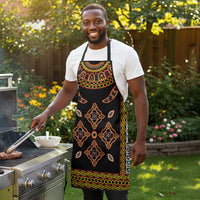Cameroon Bamileke Toghu Pattern Apron Bamenda Royal Cultural Design