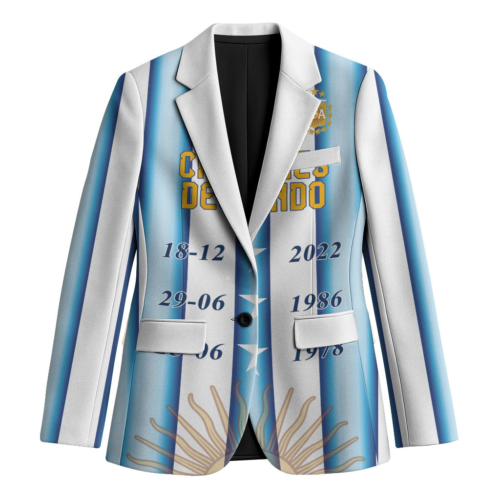 Custom Argentina Campeones Del Mundo 2026 Blazer Four Star World Champions Glory
