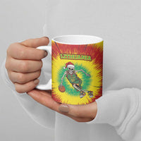 Lithuania Christmas Tie Dye Ceramic Mug Skeleton Basketball Slam Dunk - Wonder Print Shop