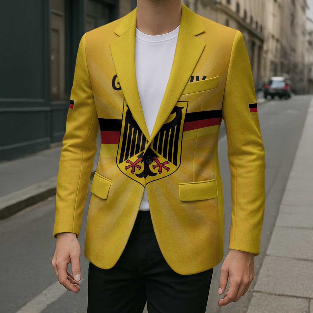 Custom Germany Heritage Eagle Blazer German Eagle with Flag Design - Wonder Print Shop