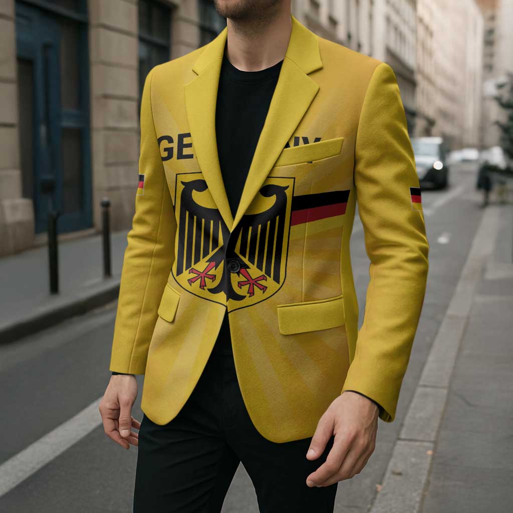 Custom Germany Heritage Eagle Blazer German Eagle with Flag Design - Wonder Print Shop