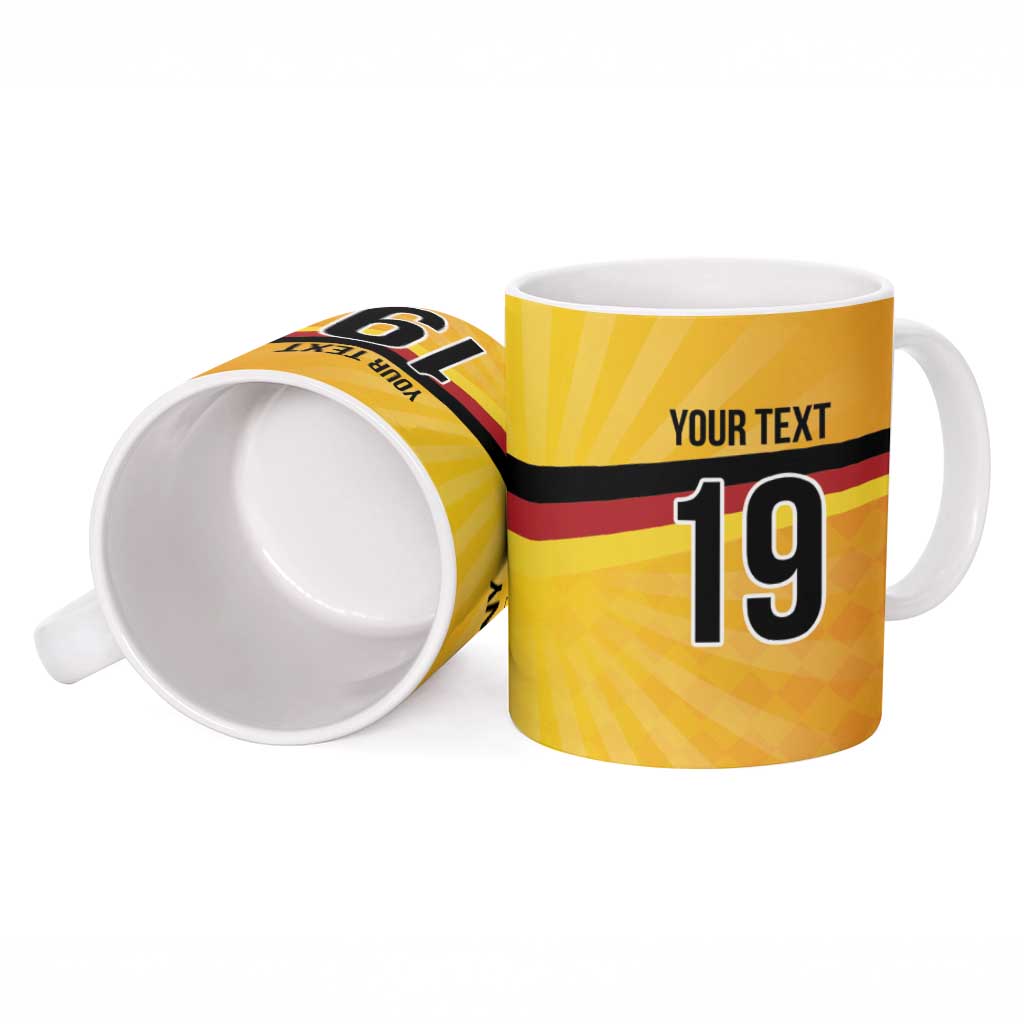 Custom Germany Heritage Eagle Ceramic Mug German Eagle with Flag Design - Wonder Print Shop