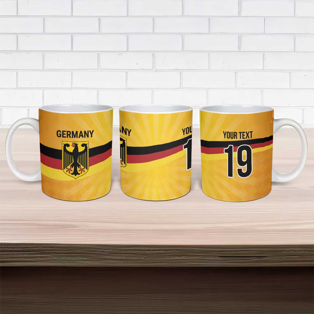 Custom Germany Heritage Eagle Ceramic Mug German Eagle with Flag Design - Wonder Print Shop
