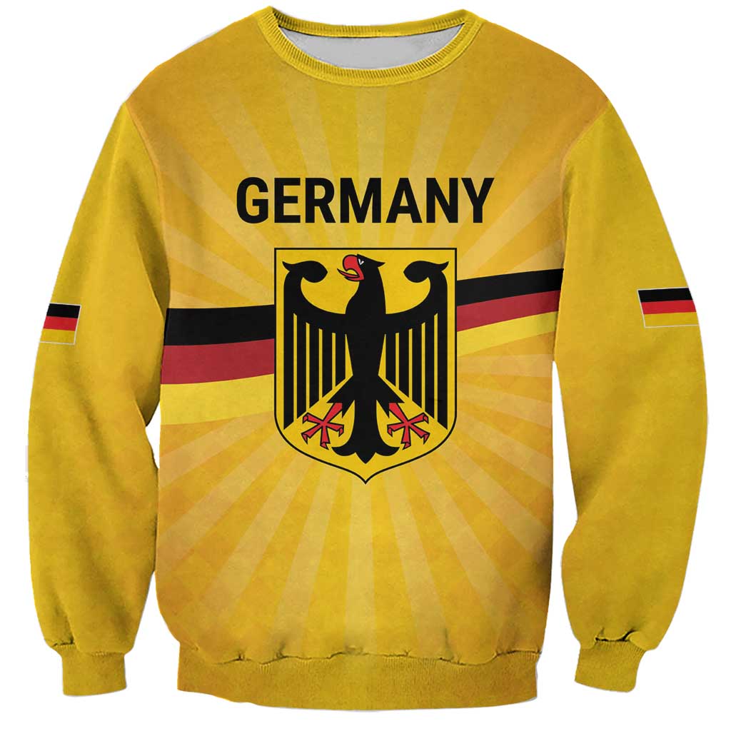 Custom Germany Heritage Eagle Sweatshirt German Eagle with Flag Design - Wonder Print Shop