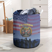 Veterans Day American 250th Anniversary Laundry Basket Patriotic Eagle American History