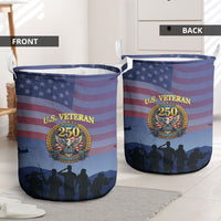 Veterans Day American 250th Anniversary Laundry Basket Patriotic Eagle American History