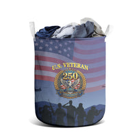 Veterans Day American 250th Anniversary Laundry Basket Patriotic Eagle American History