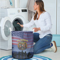 Veterans Day American 250th Anniversary Laundry Basket Patriotic Eagle American History
